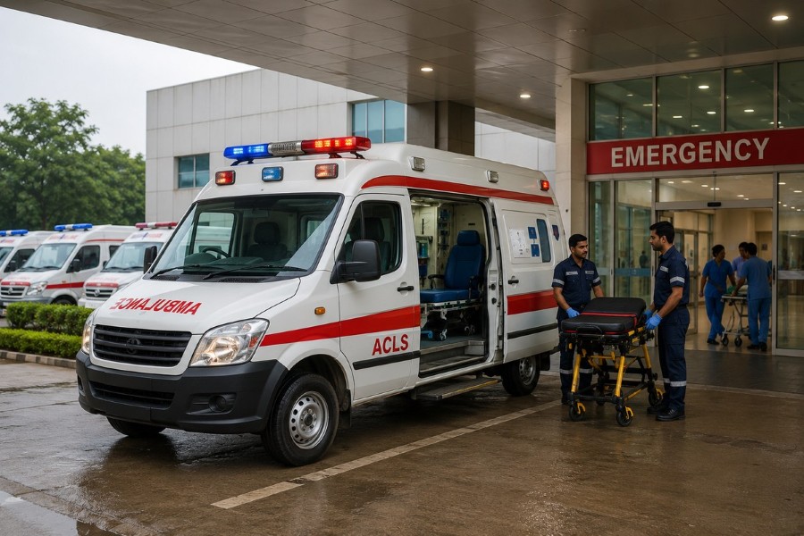 24x7 ACLS Ambulance at PES Hospital, Kuppam