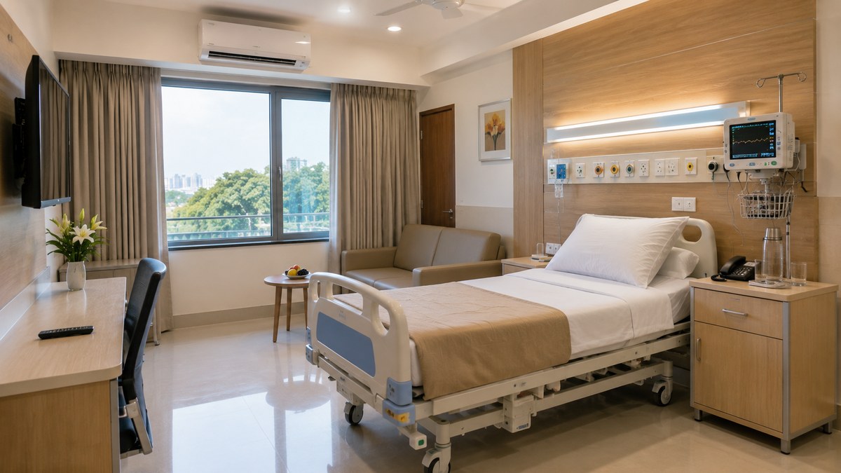 Single AC Room at PES Hospitals